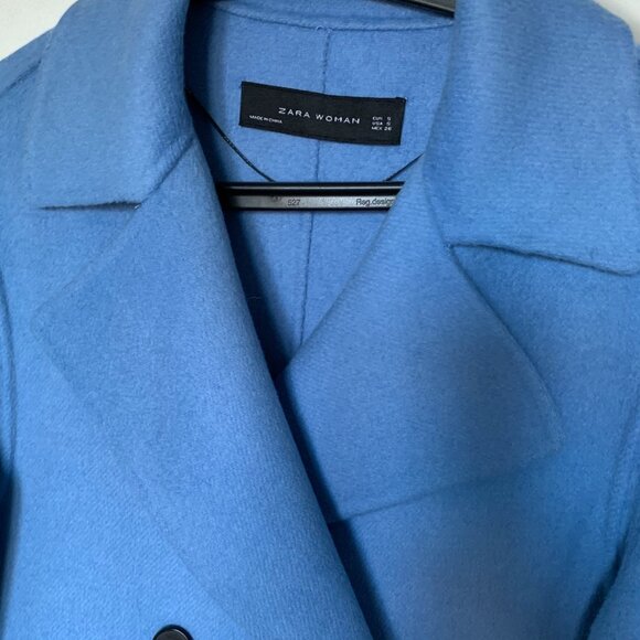 Zara Double Faced Wool Blend Double Breasted Coat, Brand new, Never Worn - Picture 9 of 9